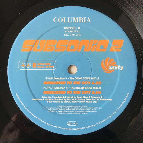 Subsonic 2 : Unsung Heroes Of Hip Hop (12", Single)