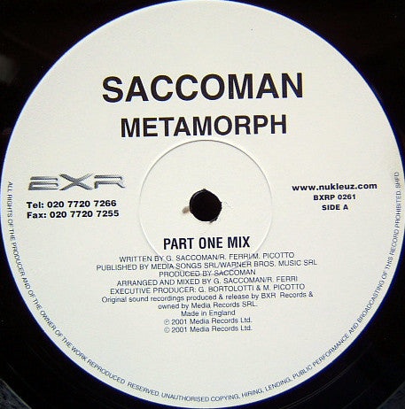 Saccoman : Metamorph (12")