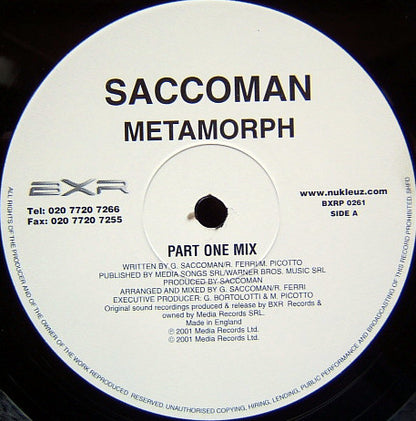 Saccoman : Metamorph (12")