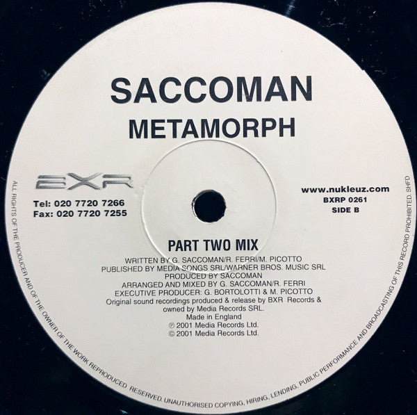 Saccoman : Metamorph (12")