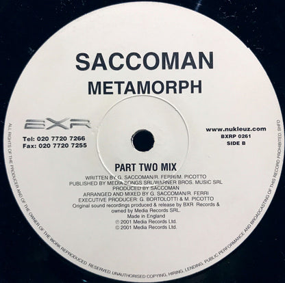 Saccoman : Metamorph (12")
