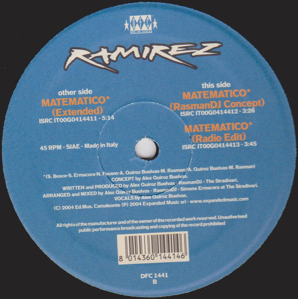 Ramirez : Matematico (12")