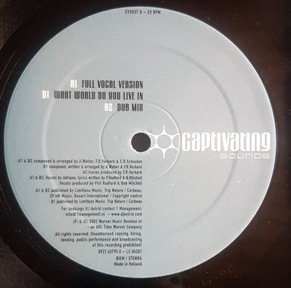 DJ Astrid Presents: Walter Solo : Fire In Your Heart (12")
