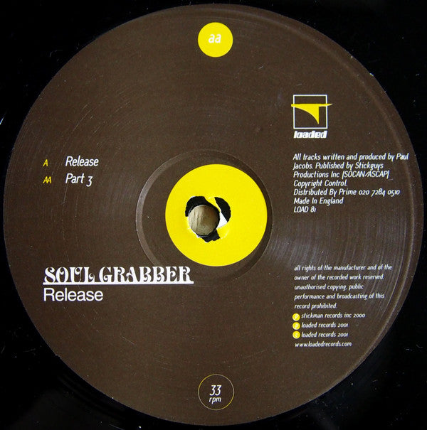 Soul Grabber : Release (12", Single)