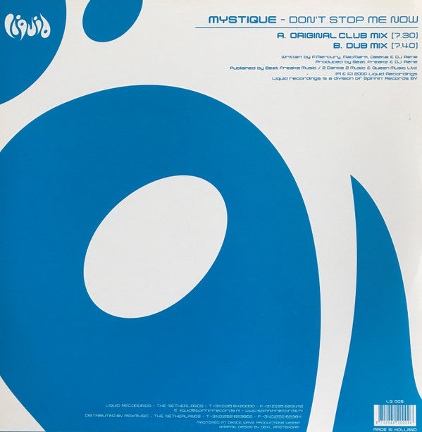 Mystique (4) : Don't Stop Me Now (12")