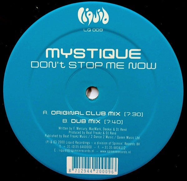 Mystique (4) : Don't Stop Me Now (12")
