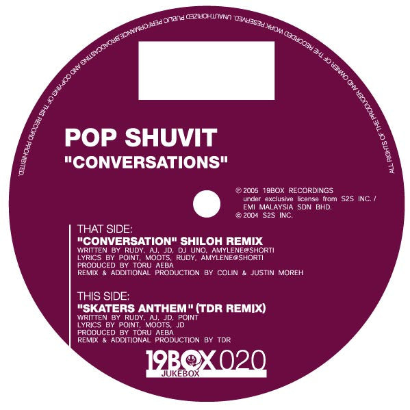 Pop Shuvit : Conversations (12")