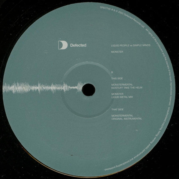 Liquid People vs. Simple Minds : Monster (12", Par)