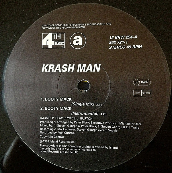 Krash Man : Booty Mack (12")