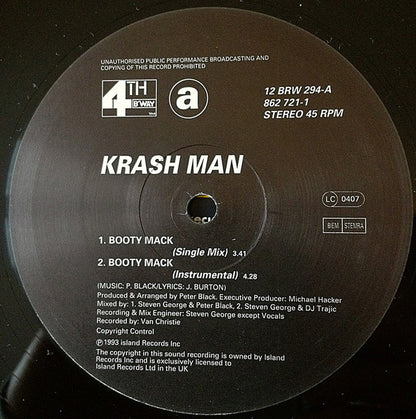 Krash Man : Booty Mack (12")
