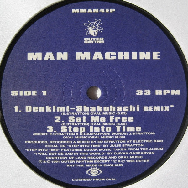Man Machine : Step Into Time E.P. (12", EP)
