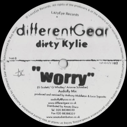 DifferentGear* Featuring Dirty Kylie : Worry (12")