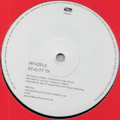 Infadels : Give Yourself To Me / Reality TV (12", Ltd)