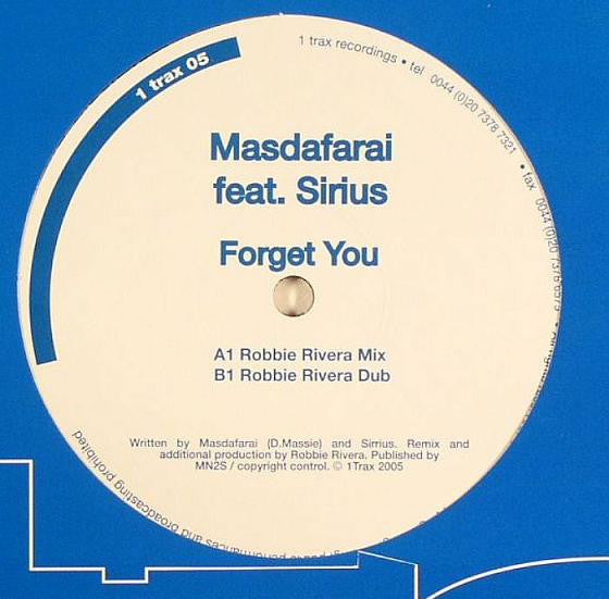 Masdafarai Feat. Sirius : Forget You (12")