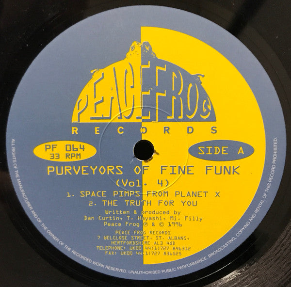 Purveyors Of Fine Funk : Vol. 4 (12")