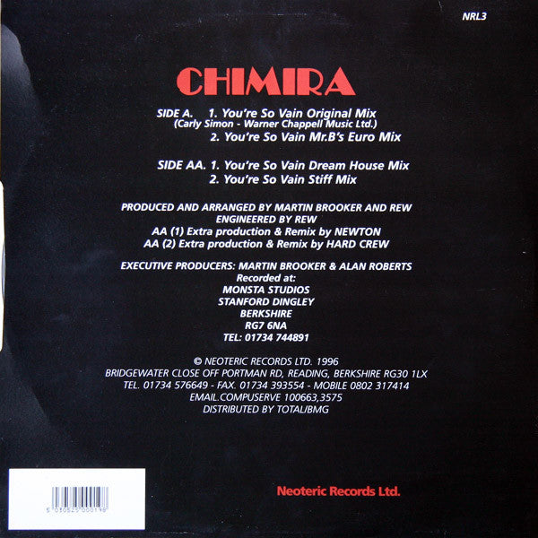 Chimira : You're So Vain (12")