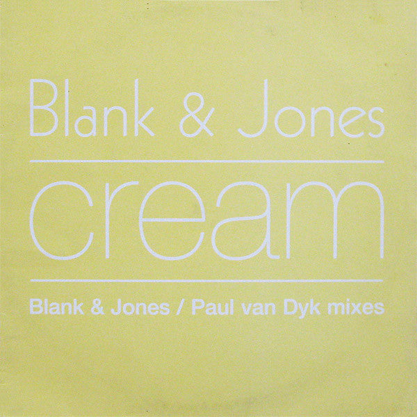 Blank & Jones : Cream (12", Single)
