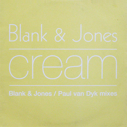 Blank & Jones : Cream (12", Single)