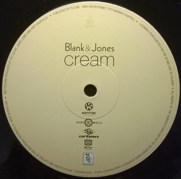 Blank & Jones : Cream (12", Single)