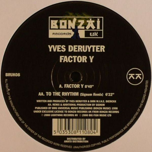 Yves Deruyter : Factor Y (12")