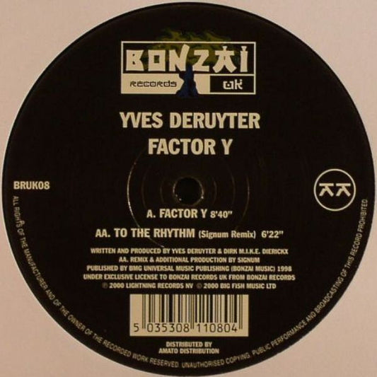 Yves Deruyter : Factor Y (12")