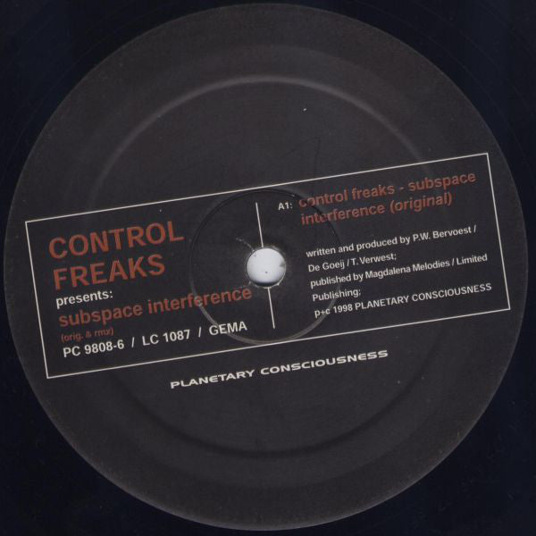 Control Freaks : Subspace Interference (12")