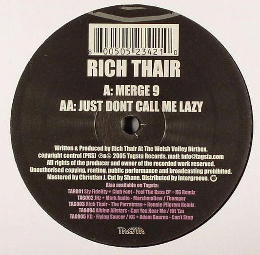 Richard Thair : Merge 9 (12")