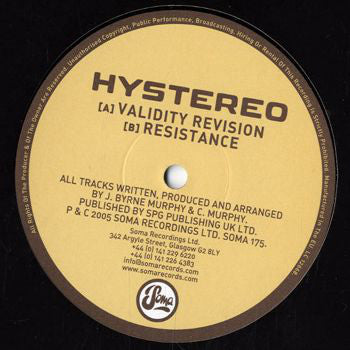 Hystereo : Validity Revision (12")