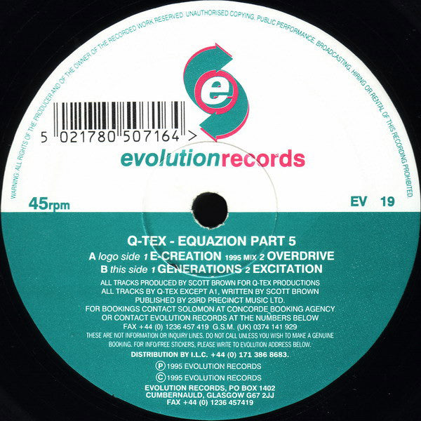 Q-Tex : Equazion Part 5 (12")