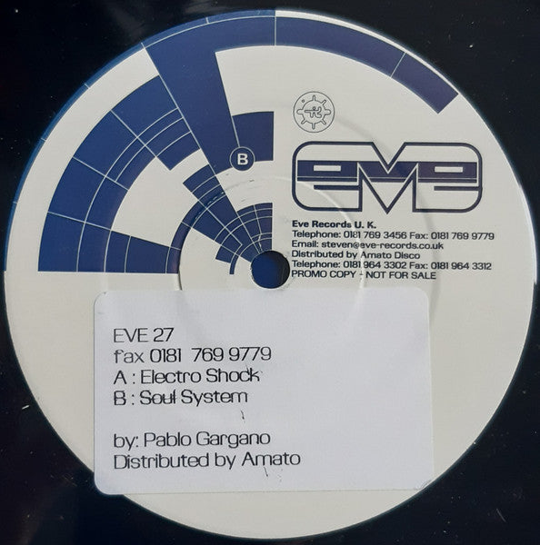 Pablo Gargano : Eve 27 (12", Promo)