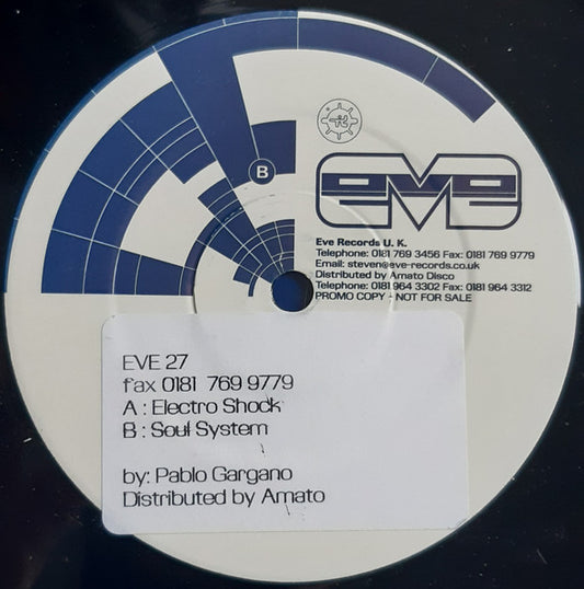 Pablo Gargano : Eve 27 (12", Promo)
