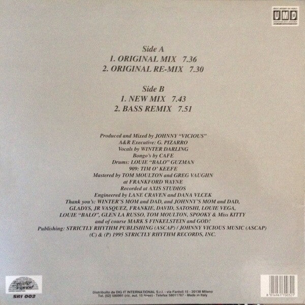 Winter Darling : Higher Love (12")