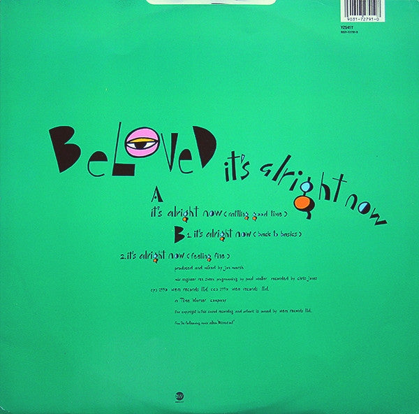 The Beloved : It's Alright Now (12", Single)