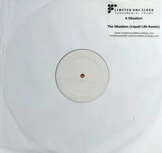 A Situation : The Situation (12", S/Sided, Ltd, Promo, W/Lbl)