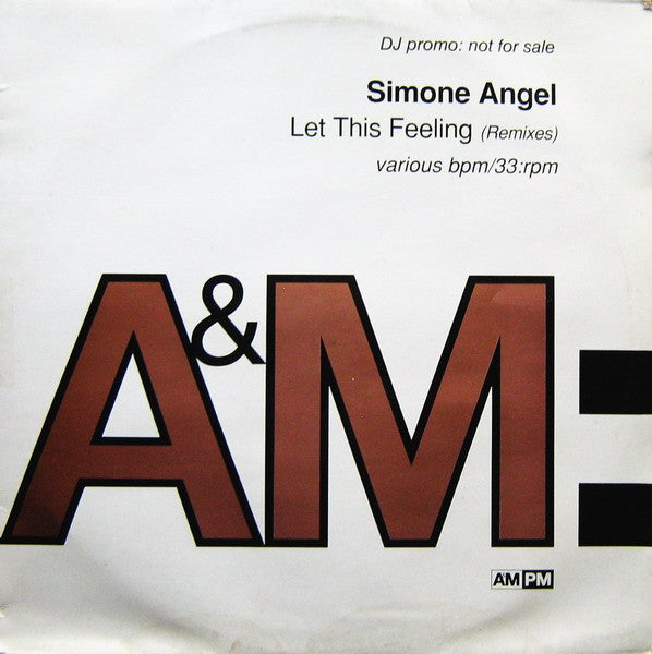Simone Angel : Let This Feeling (Remixes) (2x12", Promo)