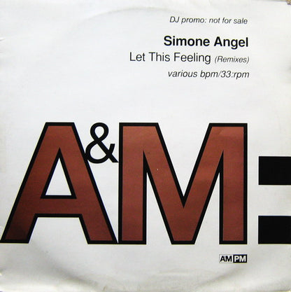 Simone Angel : Let This Feeling (Remixes) (2x12", Promo)