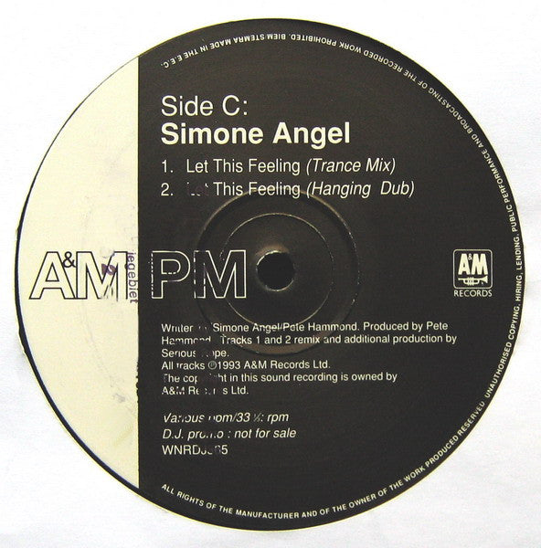 Simone Angel : Let This Feeling (Remixes) (2x12", Promo)