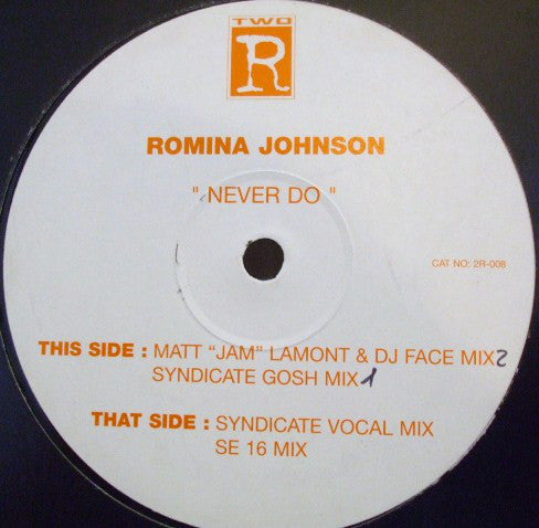 Romina Johnson : Never Do (12")