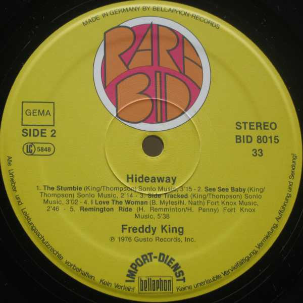 Freddy King* : Hide Away (LP, Album, Comp)