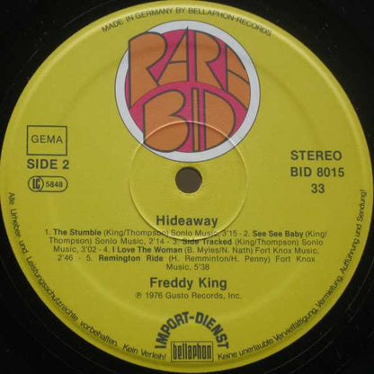 Freddy King* : Hide Away (LP, Album, Comp)