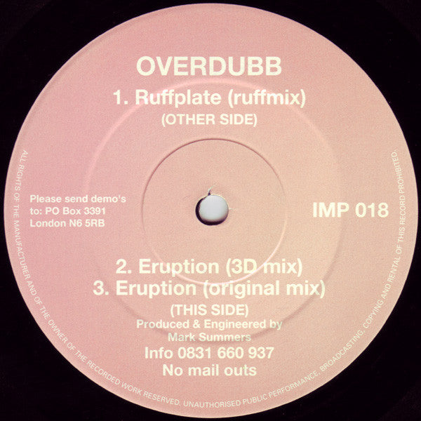 Overdubb : Ruffplate / Eruption (12")