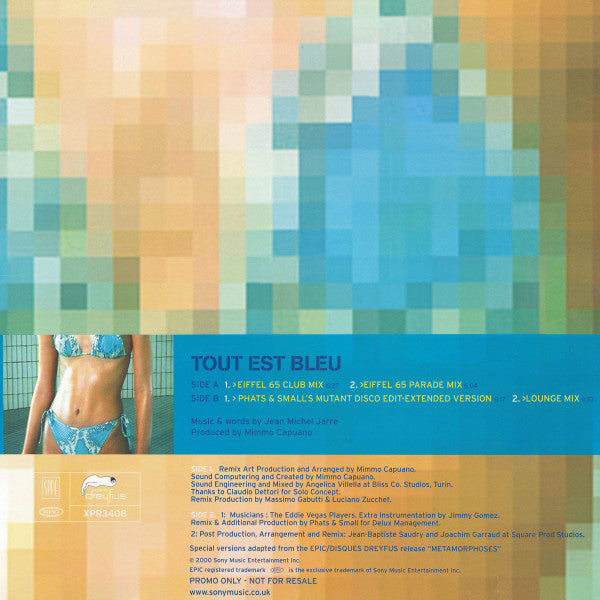 Jean Michel Jarre* : Tout Est Bleu (12", Promo)