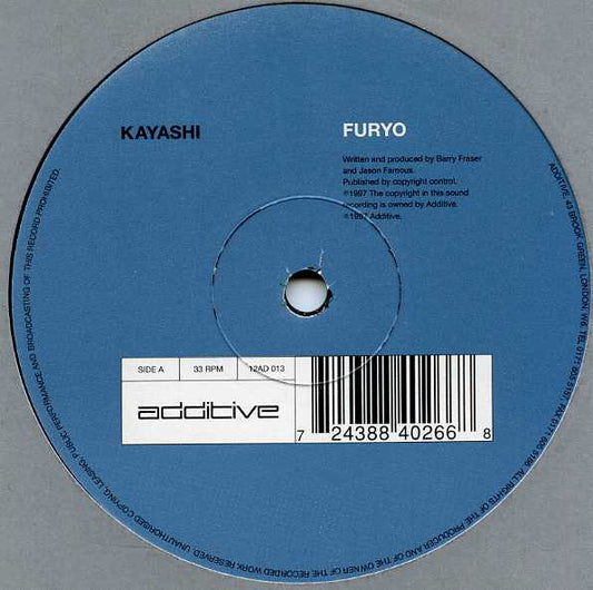 Kayashi : Furyo / Progression (12")