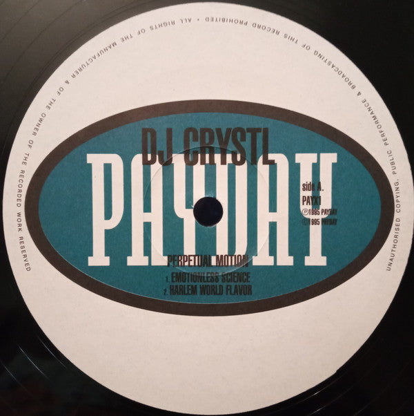 DJ Crystl : Perpetual Motion EP (12", EP)