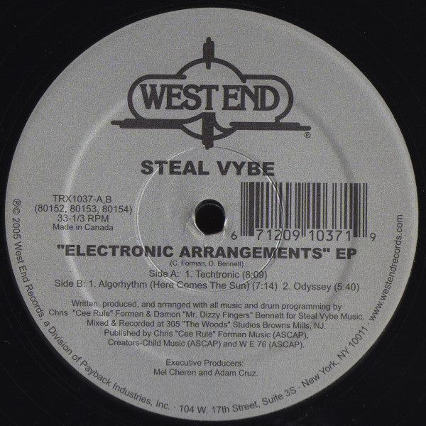 Steal Vybe : Electronic Arrangements EP (12", EP)