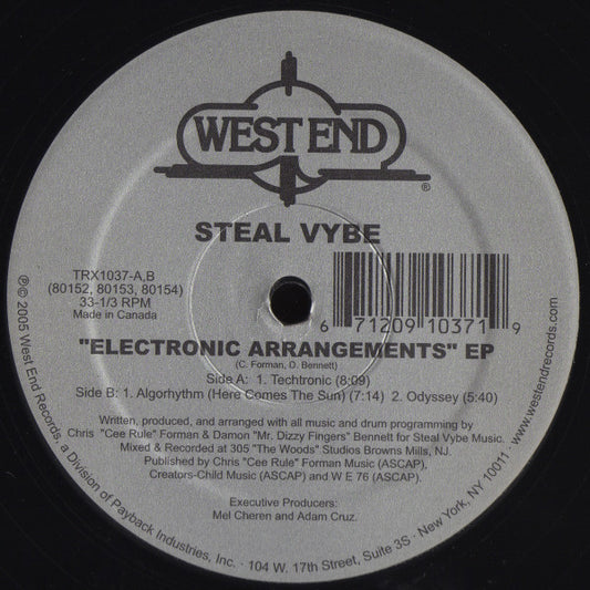 Steal Vybe : Electronic Arrangements EP (12", EP)