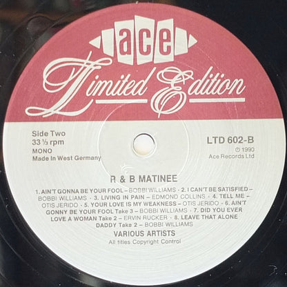 Various : R & B Matinee (LP, Comp, Mono, Ltd, Num)