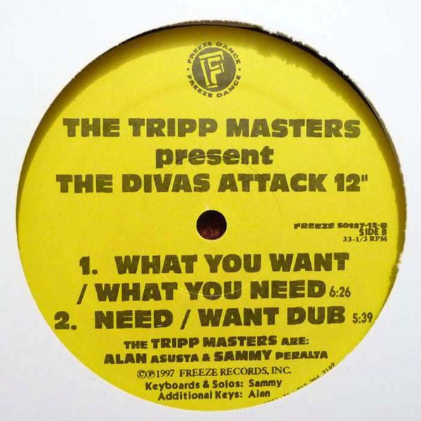 The Tripp Masters : The Divas Attack EP (12", EP)