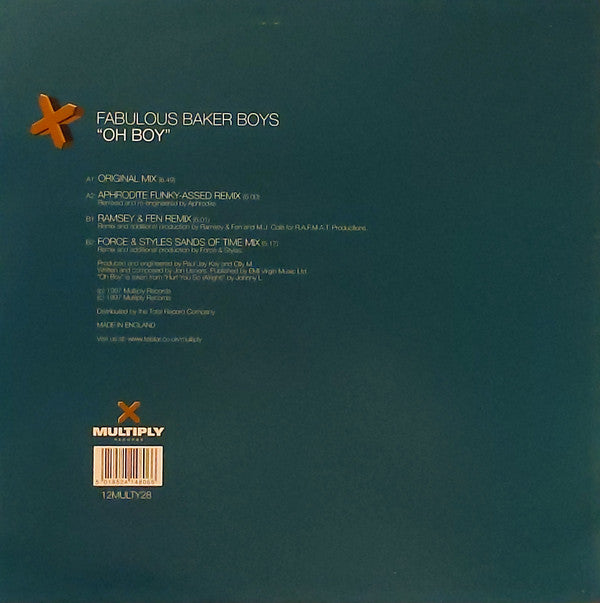Fabulous Baker Boys* : Oh Boy (12", MP)