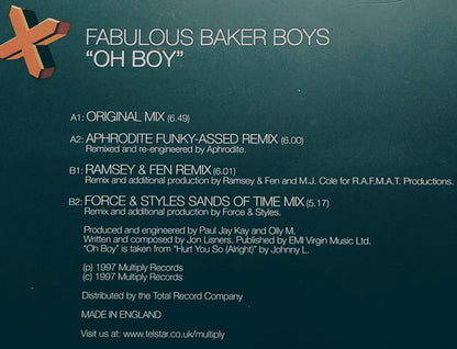 Fabulous Baker Boys* : Oh Boy (12", MP)